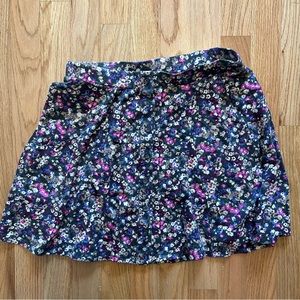 American eagle floral A line mini skirt size medium